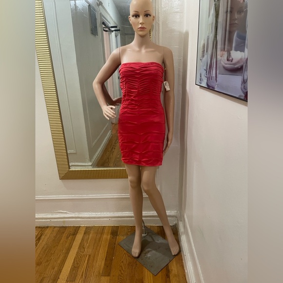 Nikibiki Strapless Red Dress - Picture 1 of 6